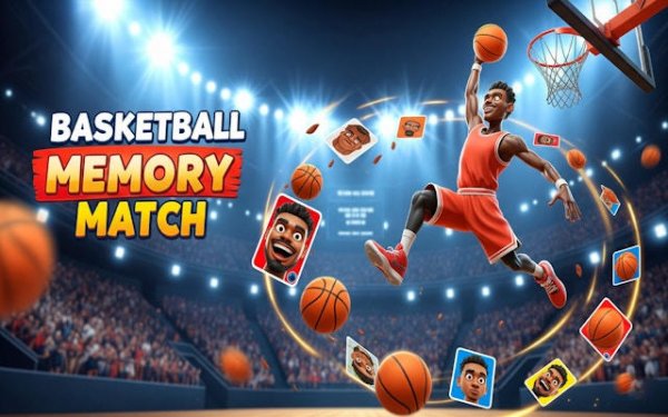 Basketball Memory Match Online Game