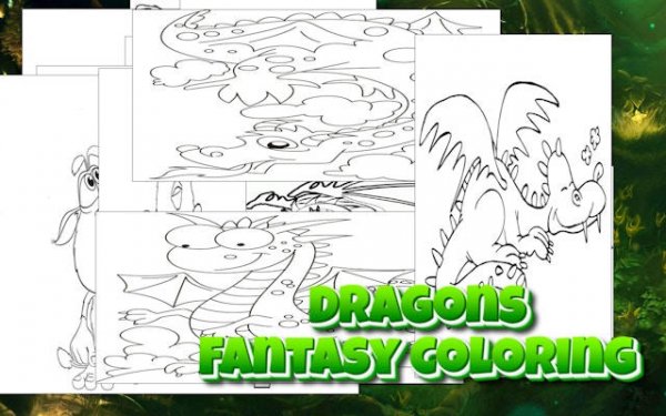 Dragons Fantasy Coloring Game Online
