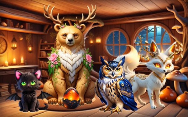 Mysterious Familiars Enchanted Bestiary: Magic Tapping Game Online